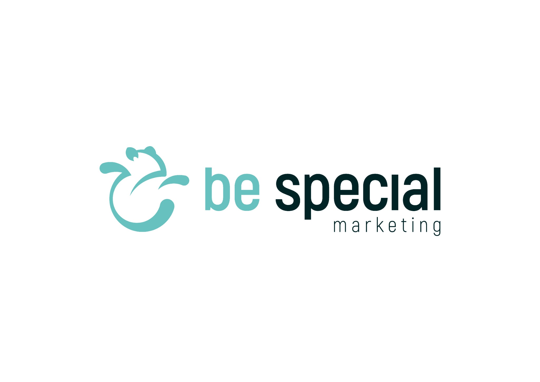 Logotipo principal de Be Special Marketing sobre fondo blanco