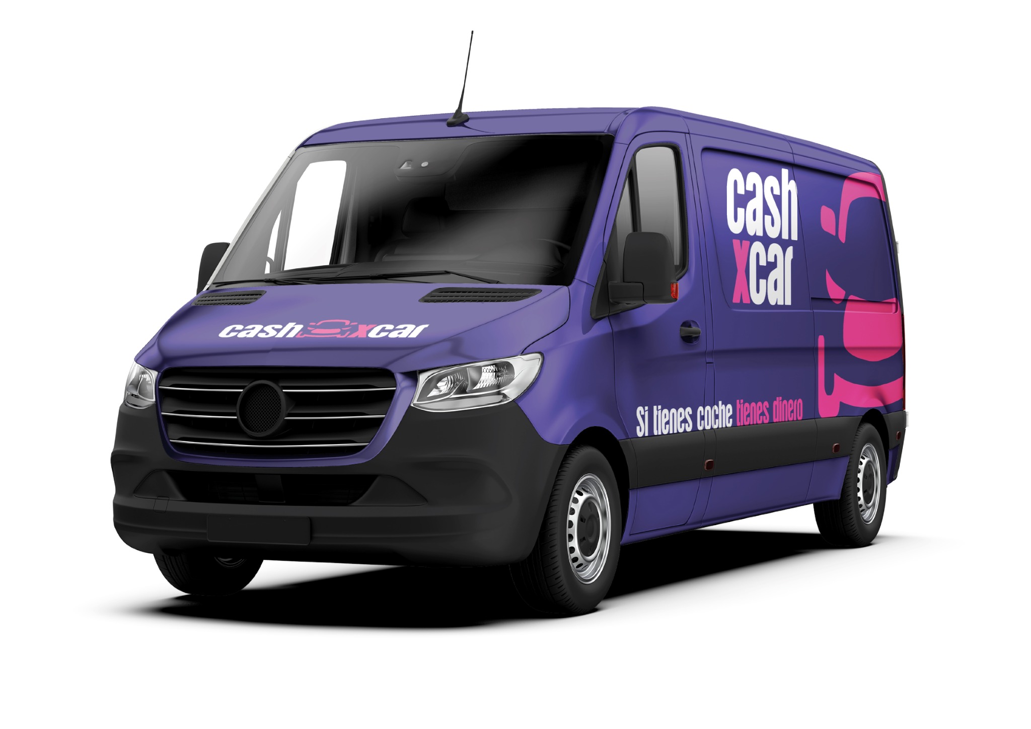 Rotulación de furgoneta con la identidad de Cashxcar