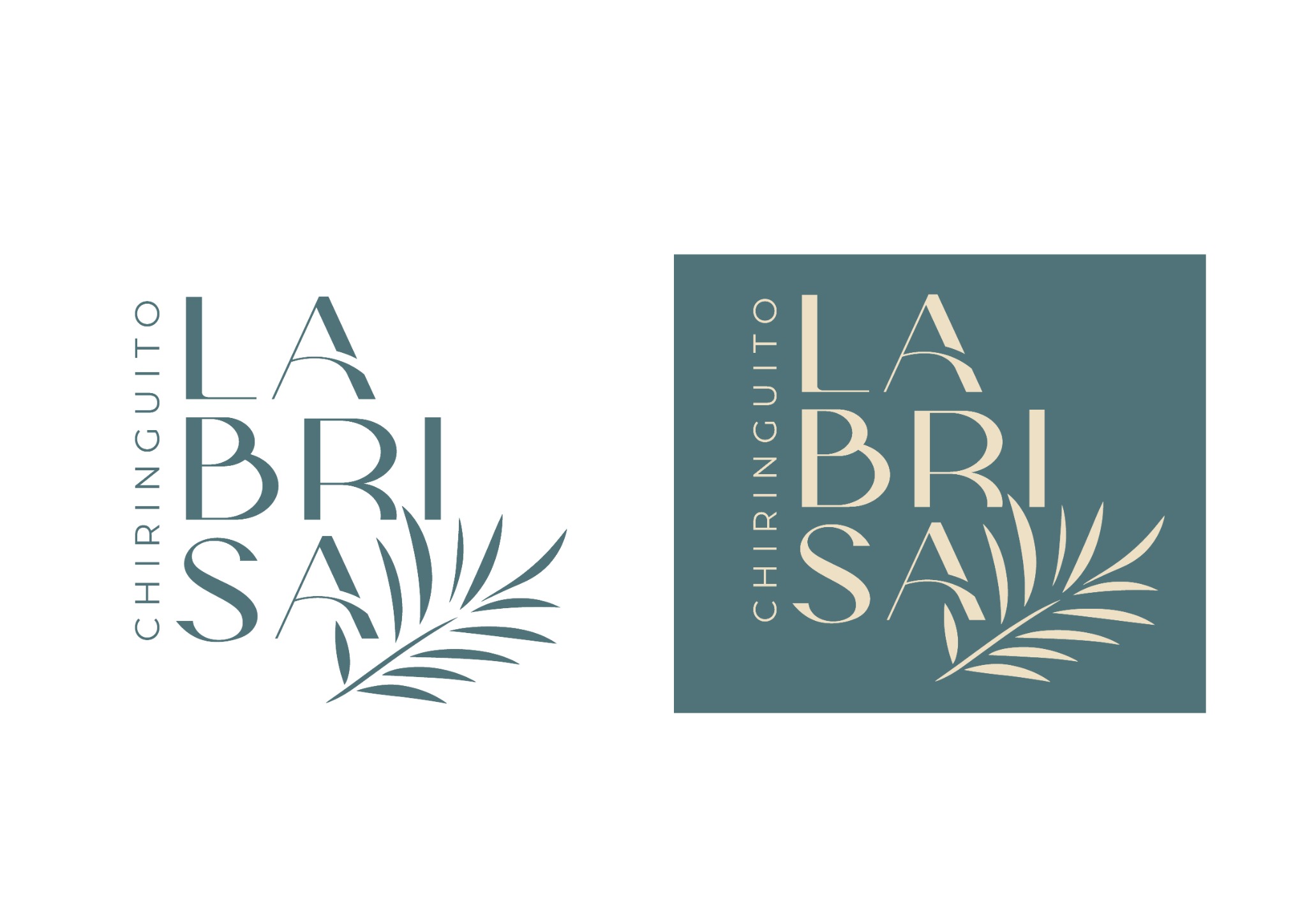 Versiones verticales y alternativas cromáticas del logotipo de La Brisa
