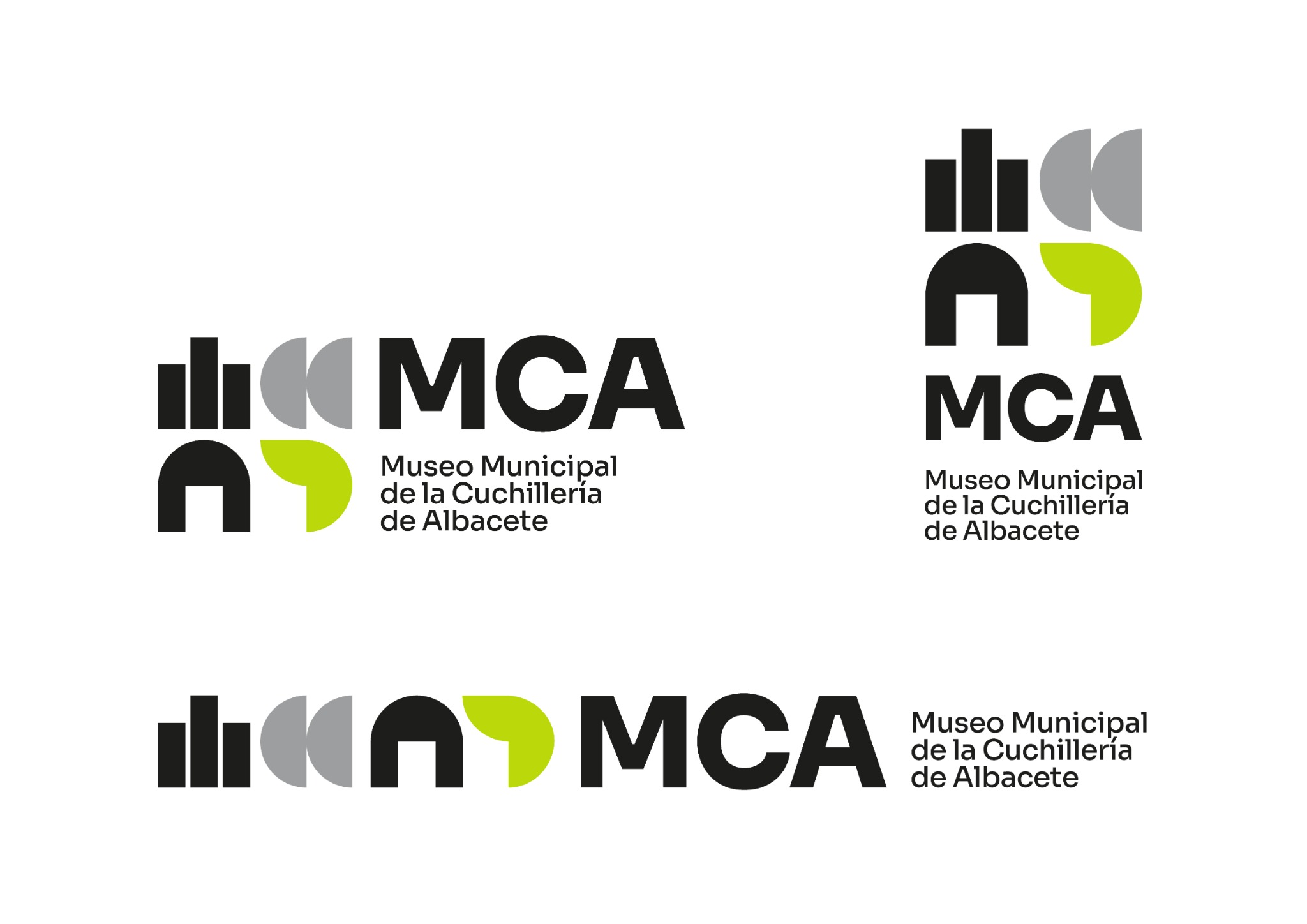 Variantes horizontales de la propuesta de identidad MCA